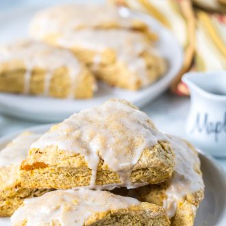 Sweet Potato Scones with Maple Icing