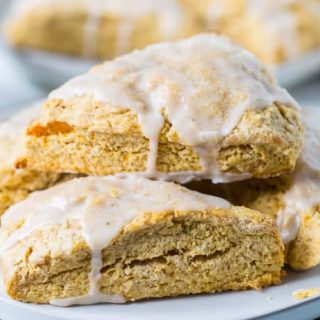 Sweet Potato Scones with Maple Icing