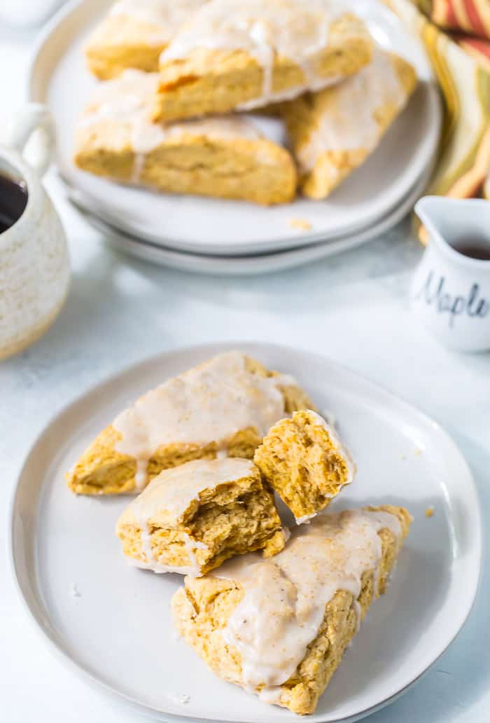 Sweet Potato Scones with Maple Icing