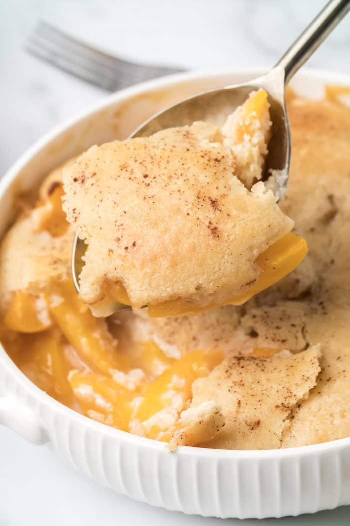 Bourbon Peach Cobbler