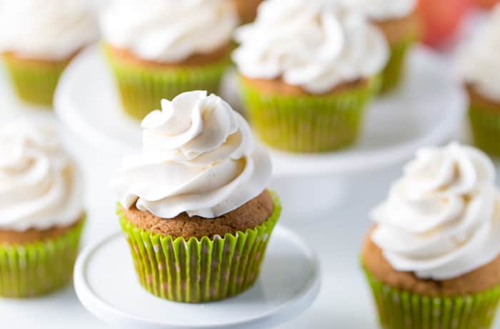 Apple Spice Cupcakes with Cinnamon Frosting