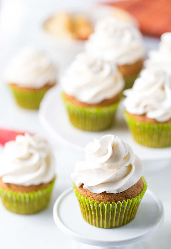 Apple Spice Cupcakes with Cinnamon Frosting