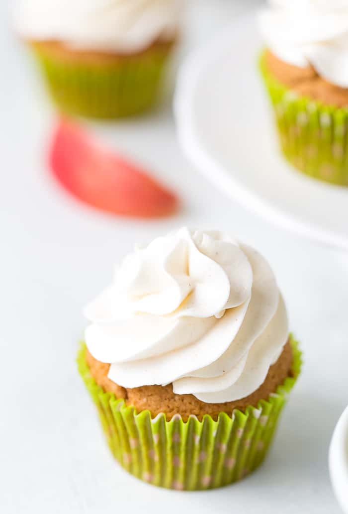 Apple Spice Cupcakes with Cinnamon Frosting