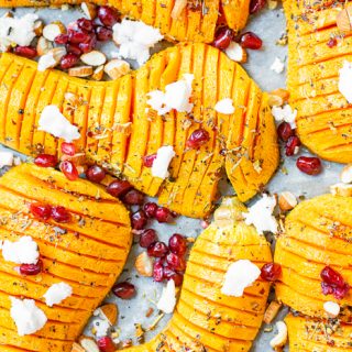 Roasted Hasselback Butternut Squash