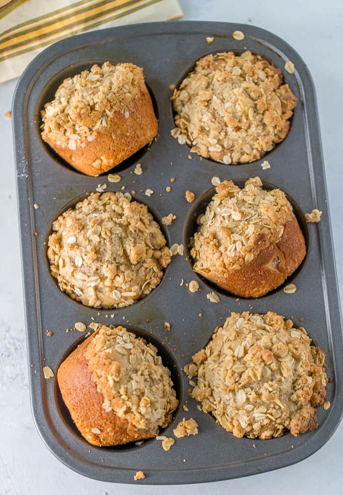 Cinnamon Cookie Butter Mini Muffins - Chez CateyLou