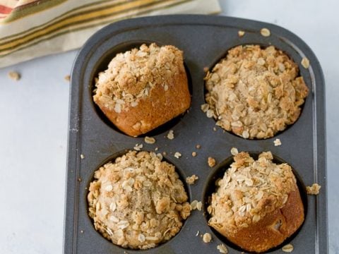 Cinnamon Cookie Butter Mini Muffins - Chez CateyLou