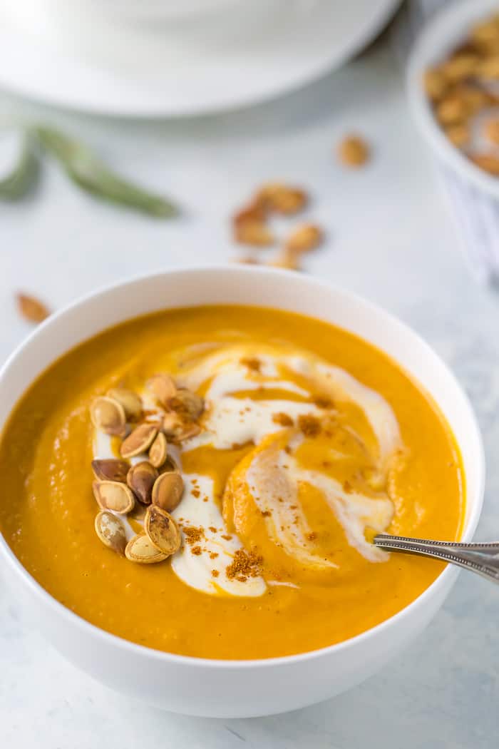 Savory Spiced Butternut Squash Soup