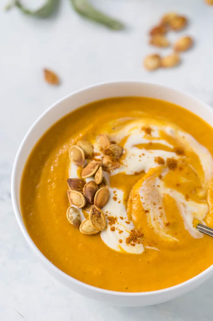 Butternut squash soup from above