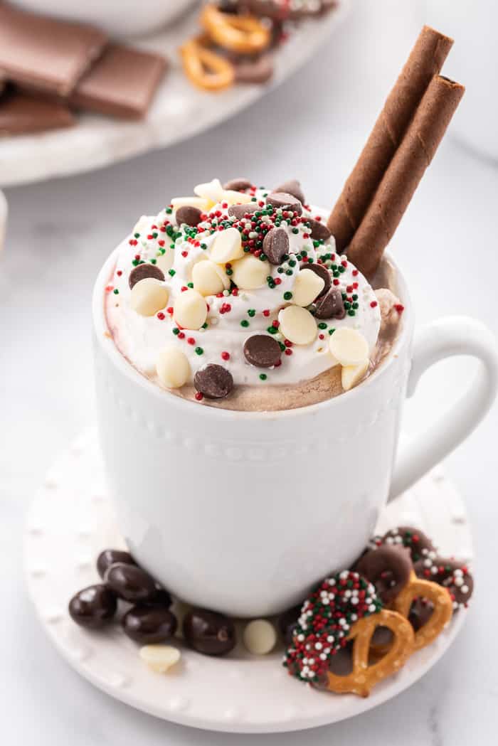 BEST Homemade Hot Chocolate Recipe W Lots Of Toppings Ideas 