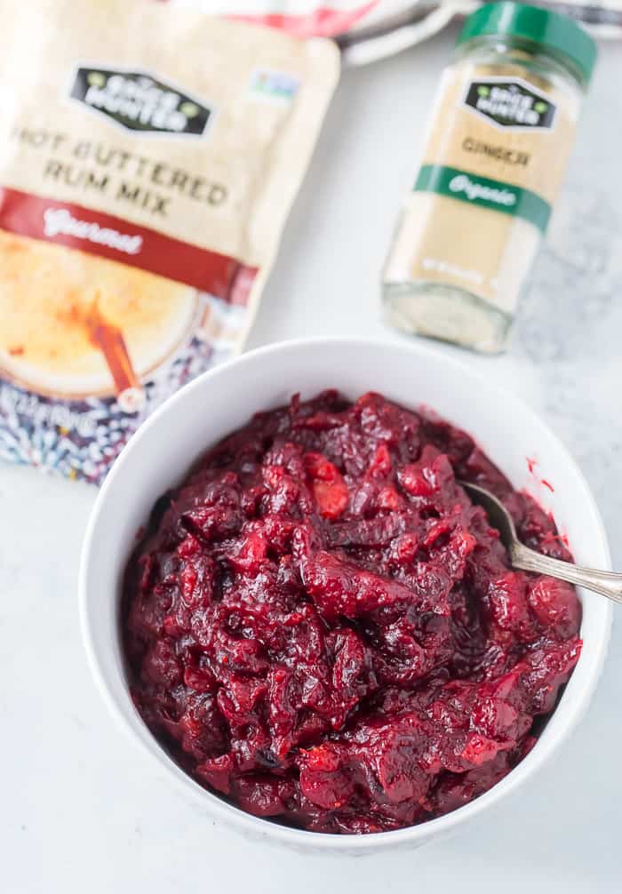 Hot-Buttered Rum Cranberry Sauce