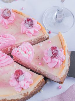 Pink Champagne Cheesecake