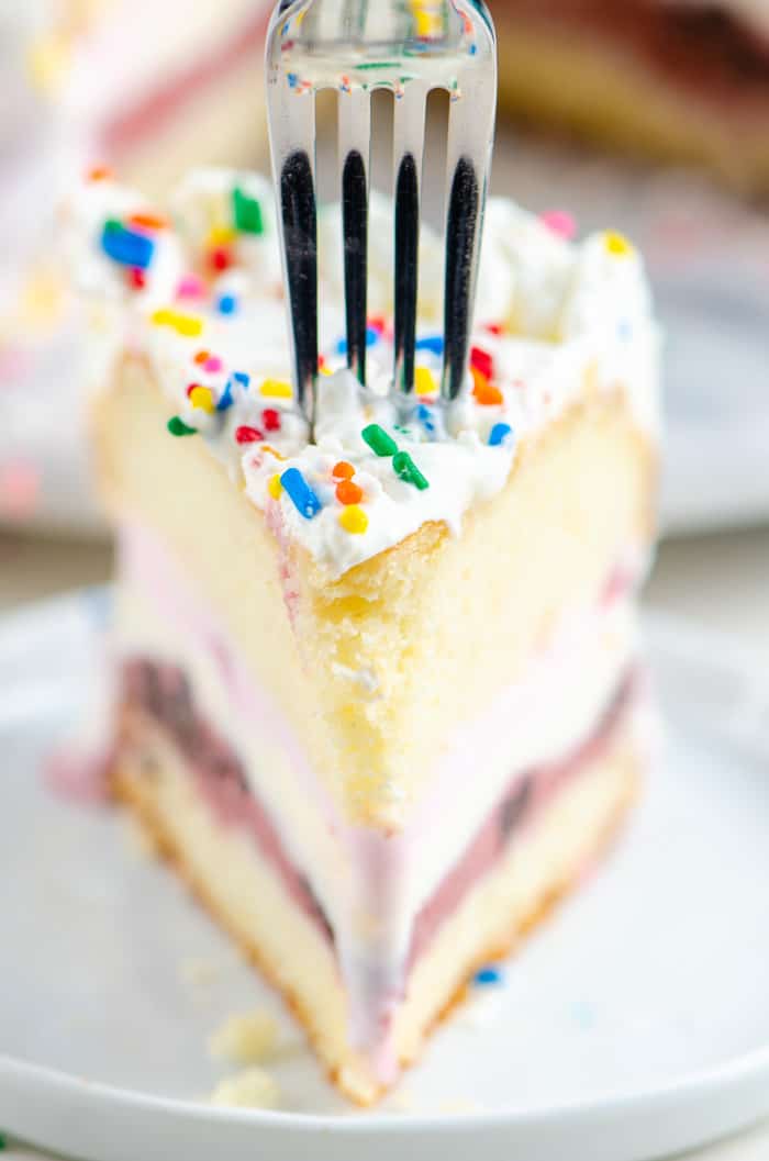 Classic Birthday Ice Cream Cake