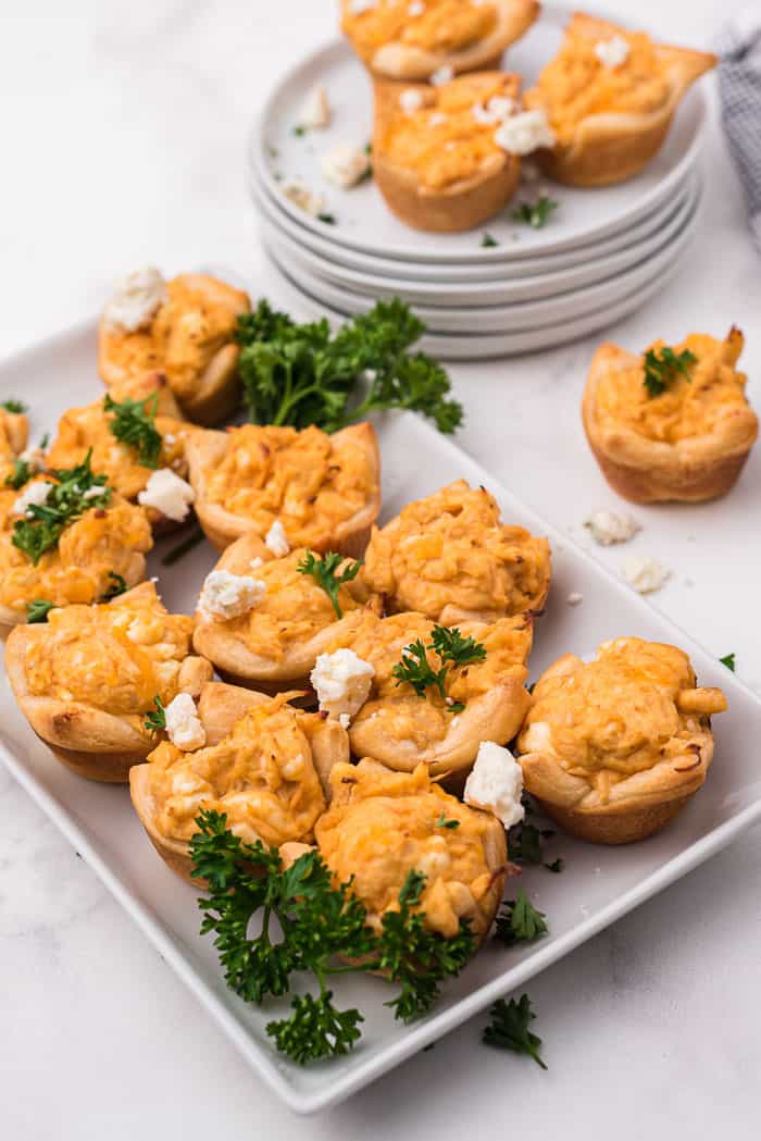 Buffalo Chicken Dip Bites