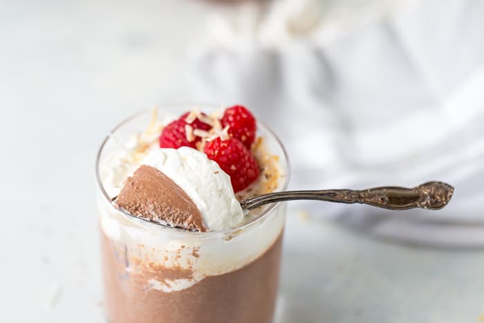 Chocolate Coconut Panna Cotta with Dulce Leche
