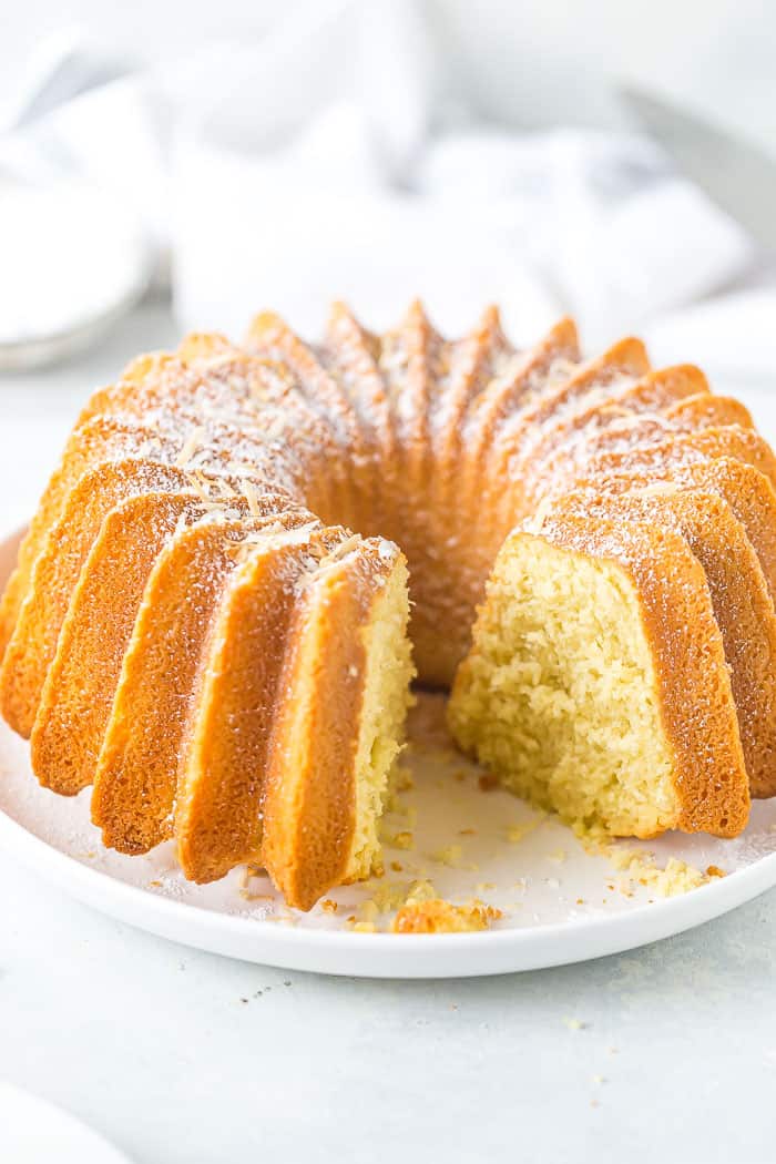 Creamy Coconut Stained Glass Bundt Cake – Dianna's Easy Real Food Recipes