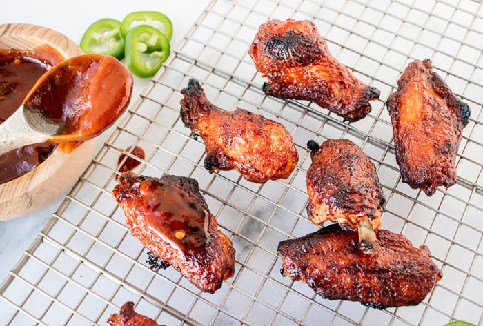 Crispy Oven Baked Barbecue Chicken Wings