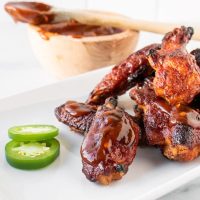 Crispy Oven Baked Barbecue Chicken Wings