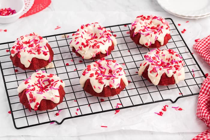 Mini Red Velvet Bundt Cakes Recipe