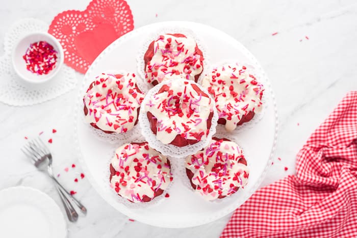 Mini Red Velvet Bundt Cakes