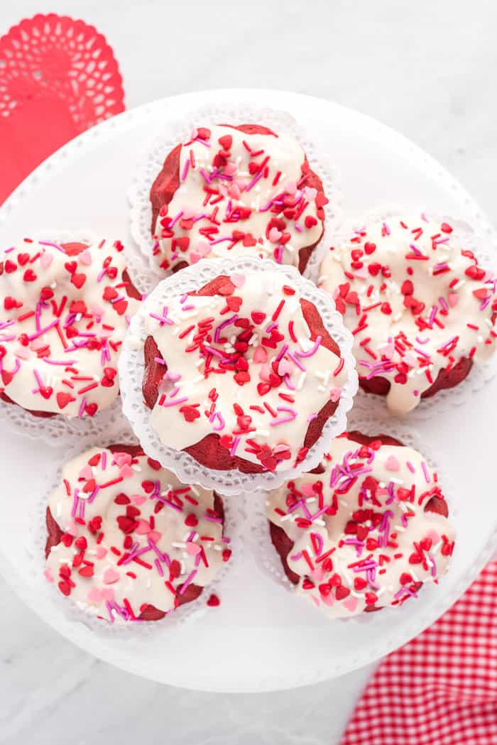 Mini Red Velvet Bundt Cakes