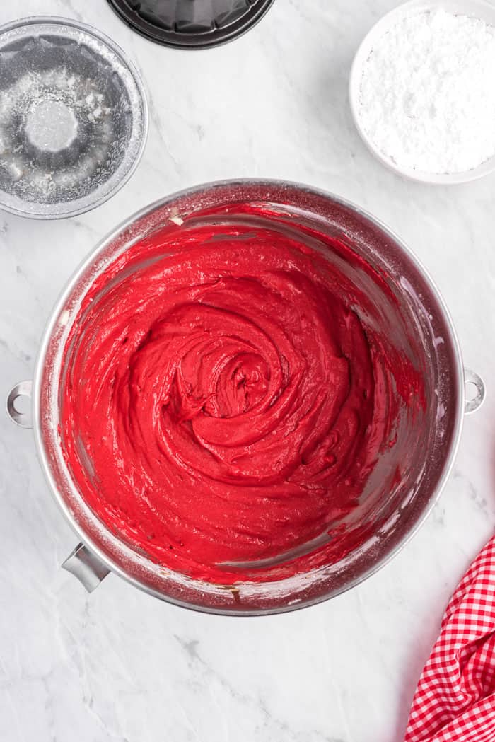 Mini Red Velvet Bundt Cakes