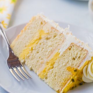 Passionfruit Coconut Layer Cake