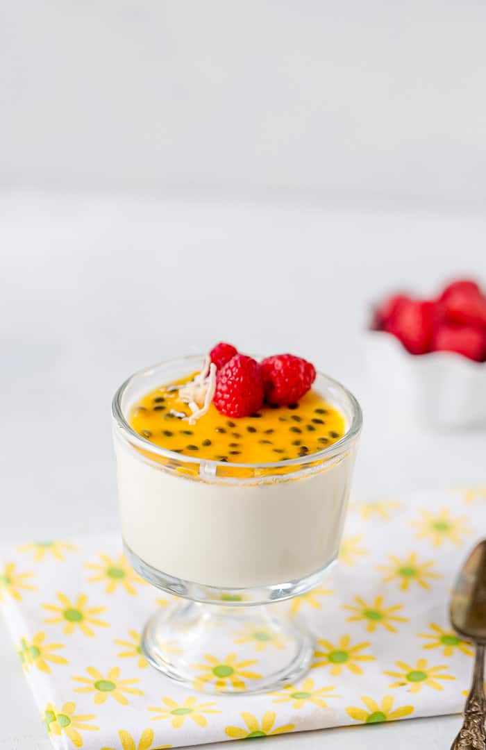 Passionfruit Coconut Panna Cotta - A Classic Twist