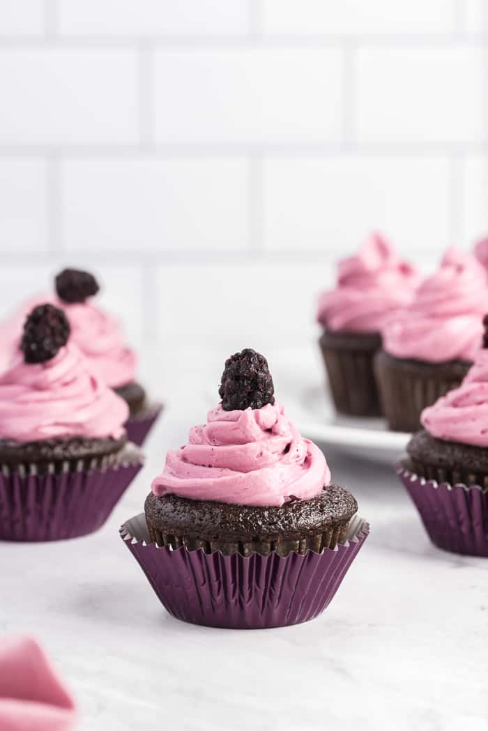 Chocolate Red Wine Cupcakes