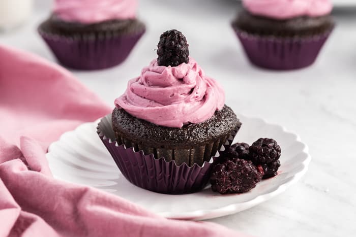 Chocolate Red Wine Cupcakes