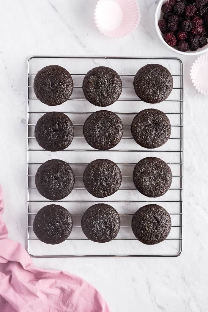 Chocolate Red Wine Cupcakes