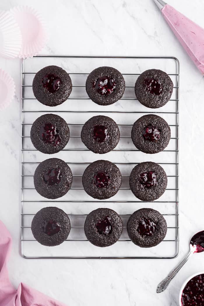 Chocolate Red Wine Cupcakes