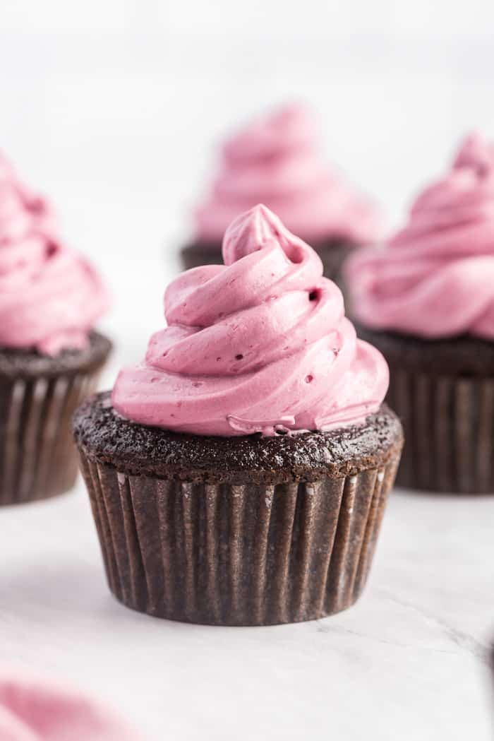 Chocolate Red Wine Cupcakes