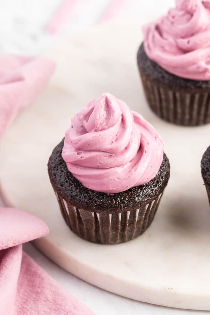 Chocolate Red Wine Cupcakes