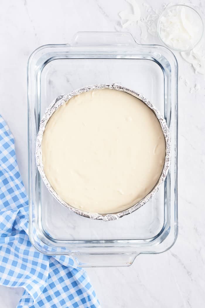 Unbaked Coconut Cheesecake