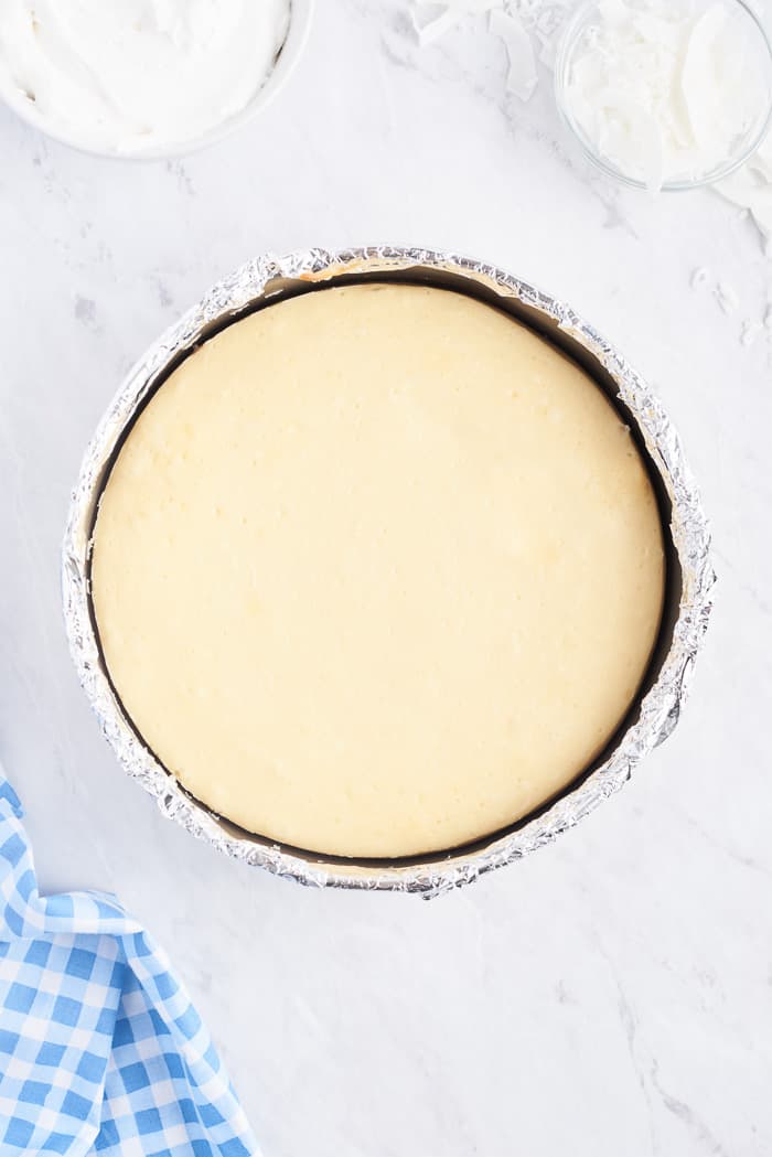 Baked Coconut Cheesecake