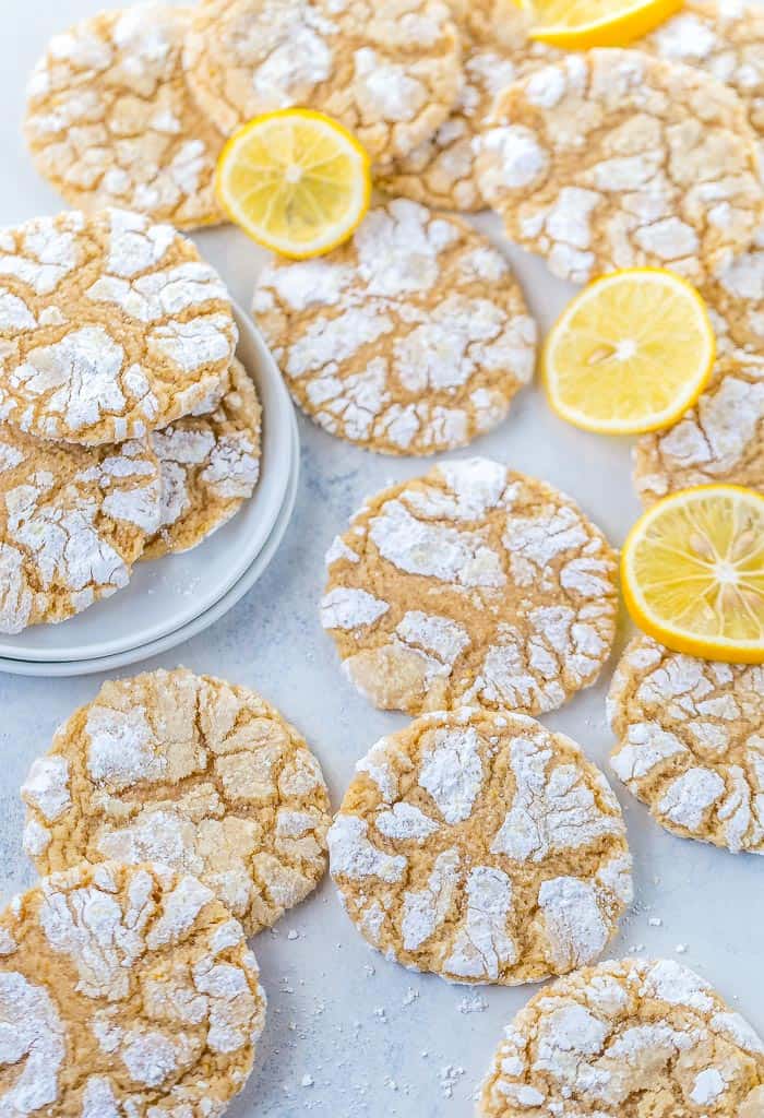 Meyer Lemon Crinkle Cookies