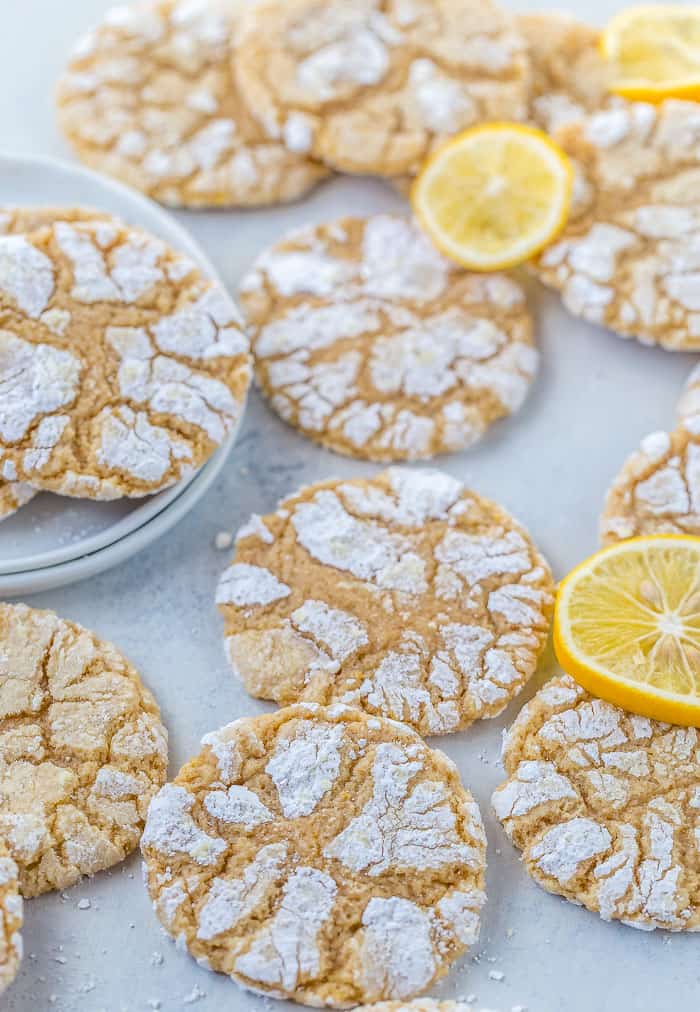 Meyer Lemon Crinkle Cookies