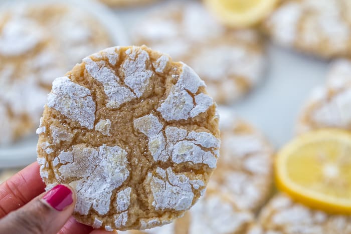 Meyer Lemon Crinkle Cookies