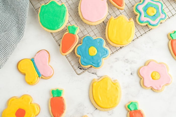 Spring Decorated Cookies with Royal Icing