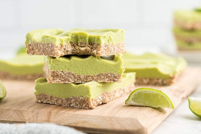 Skinny Vegan Key Lime Pie Bars