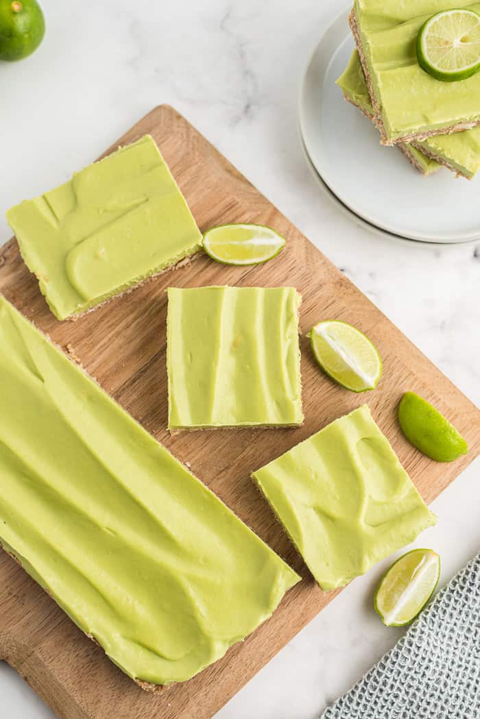 Skinny Vegan Key Lime Pie Bars