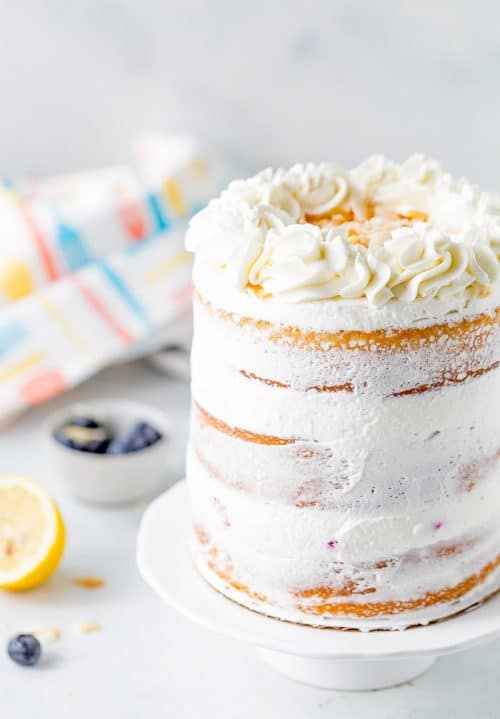 Coconut Blueberry Layer Cake - A Classic Twist