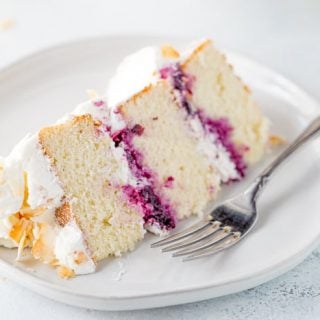 Coconut Blueberry Layer Cake