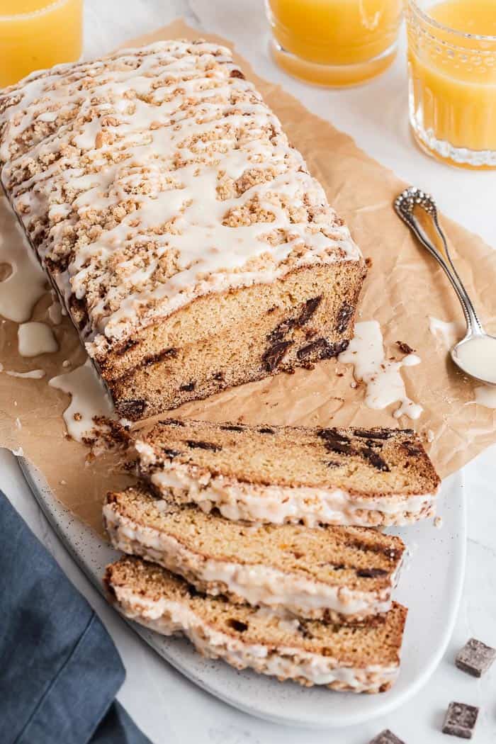 Orange Coffee Cake with Chocolate Chunks