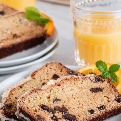 Orange Coffee Cake with Chocolate Chunks