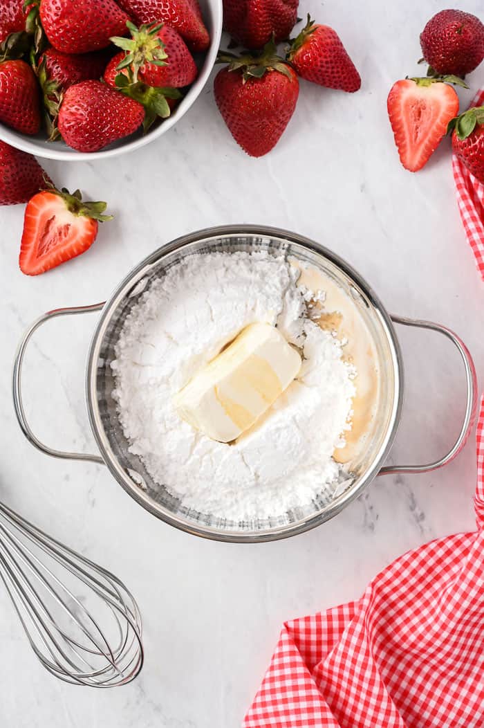 Strawberry and Cream Baked Donuts