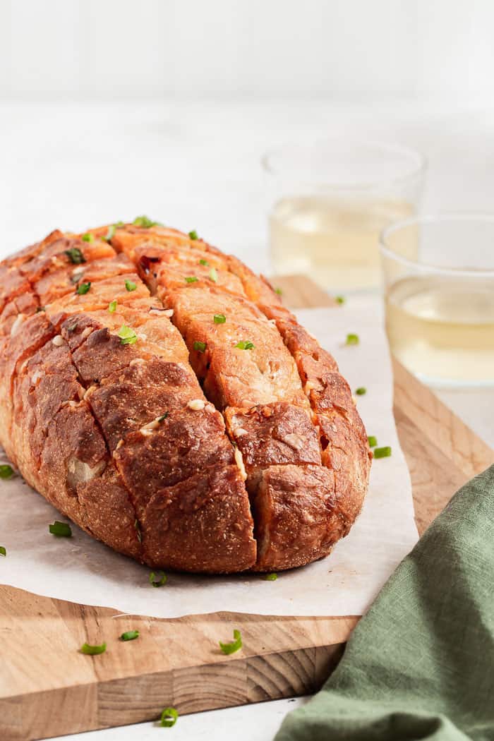 Chili Oil Cheddar Pull Apart Bread