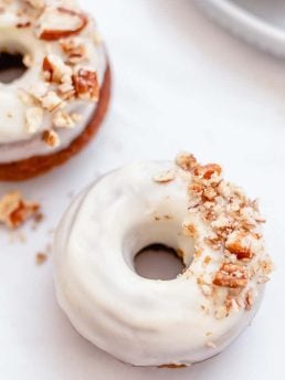 Baked Pumpkin Donuts with Cream Cheese Frosting