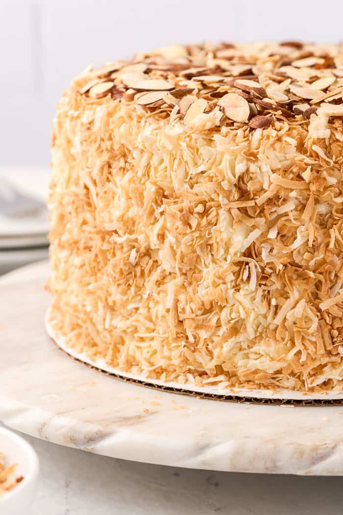 Coconut Almond Cream Cake