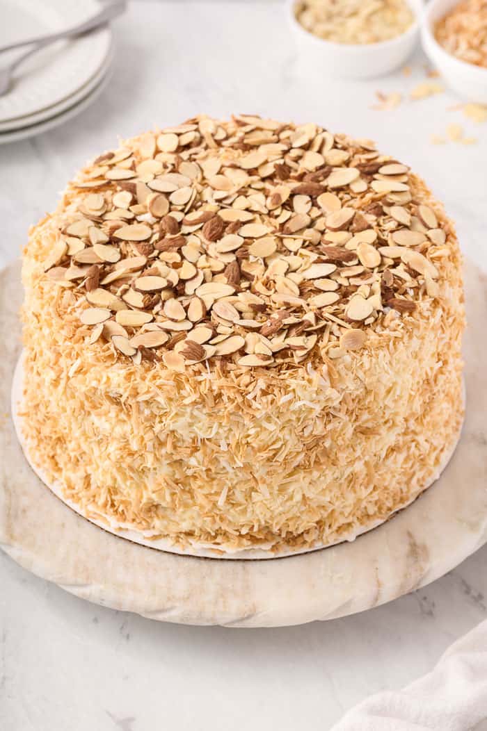 Almond Coconut & Olive Oil Cake - Essy Roz